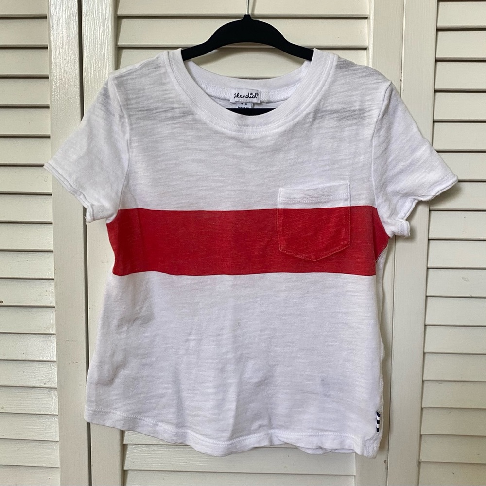 Splendid Little Boy Screen Stripe Tee